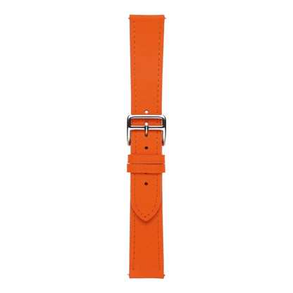 Plain Weave Genuine Leather Watch Band