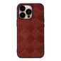 Weave Plaid PU Phone Case, For iPhone 14 Plus, For iPhone 14 Pro Max, For iPhone 14 Pro, For iPhone 14