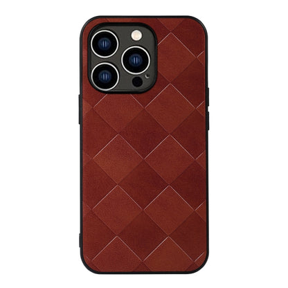 Weave Plaid PU Phone Case, For iPhone 14 Plus, For iPhone 14 Pro Max, For iPhone 14 Pro, For iPhone 14