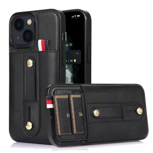 Wristband Kickstand Wallet Leather Phone Case, For iPhone 13 mini, For iPhone 13, For iPhone 13 Pro, For iPhone 13 Pro Max, For iPhone 12 mini, For iPhone 12 / 12 Pro, For iPhone 12 Pro Max, For iPhone 11, For iPhone 11 Pro