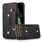 Wristband Kickstand Wallet Leather Phone Case, For iPhone 11 Pro Max, For iPhone X / XS, For iPhone XR, For iPhone XS Max, For iPhone SE 2022 / 2020 / 8 / 7, For iPhone 7 Plus / 8 Plus