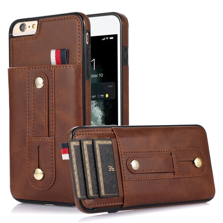 Wristband Kickstand Wallet Leather Phone Case, For iPhone 11 Pro Max, For iPhone X / XS, For iPhone XR, For iPhone XS Max, For iPhone SE 2022 / 2020 / 8 / 7, For iPhone 7 Plus / 8 Plus