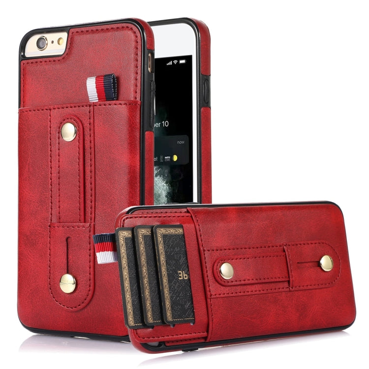 Wristband Kickstand Wallet Leather Phone Case, For iPhone 11 Pro Max, For iPhone X / XS, For iPhone XR, For iPhone XS Max, For iPhone SE 2022 / 2020 / 8 / 7, For iPhone 7 Plus / 8 Plus