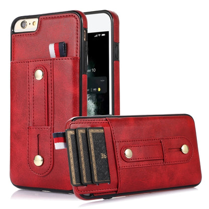 Wristband Kickstand Wallet Leather Phone Case, For iPhone 11 Pro Max, For iPhone X / XS, For iPhone XR, For iPhone XS Max, For iPhone SE 2022 / 2020 / 8 / 7, For iPhone 7 Plus / 8 Plus