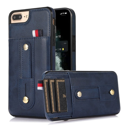 Wristband Kickstand Wallet Leather Phone Case, For iPhone 11 Pro Max, For iPhone X / XS, For iPhone XR, For iPhone XS Max, For iPhone SE 2022 / 2020 / 8 / 7, For iPhone 7 Plus / 8 Plus