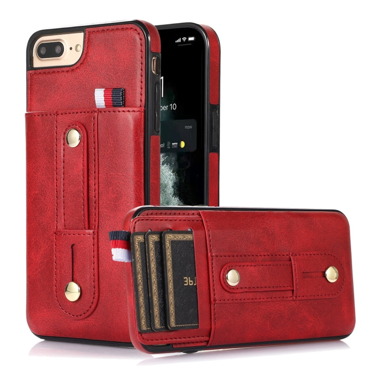 Wristband Kickstand Wallet Leather Phone Case, For iPhone 11 Pro Max, For iPhone X / XS, For iPhone XR, For iPhone XS Max, For iPhone SE 2022 / 2020 / 8 / 7, For iPhone 7 Plus / 8 Plus