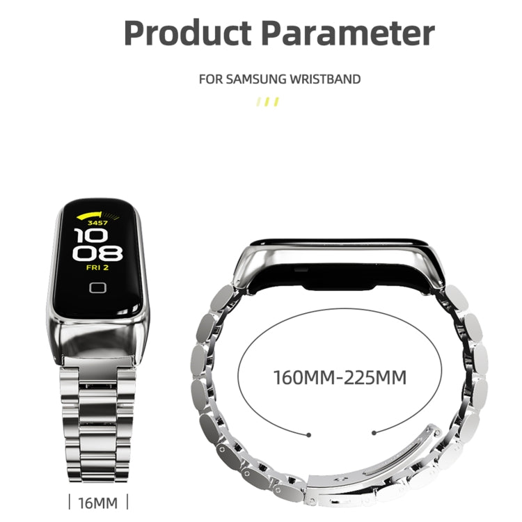 MIJOBS Three-bead Metal Stainless Steel Watch Band