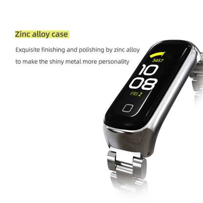 MIJOBS Three-bead Metal Stainless Steel Watch Band