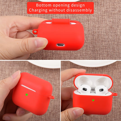 Wireless Earphone Silicone Protective Case with Carabiner, with Carabiner Midnight Blue, with Carabiner Black, with Carabiner Red, with Carabiner Lavender Grey, with Carabiner Matcha Green, with Carabiner Wine Red, with Carabiner Yellow����������������...