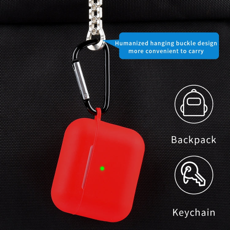 Wireless Earphone Silicone Protective Case with Carabiner, with Carabiner Midnight Blue, with Carabiner Black, with Carabiner Red, with Carabiner Lavender Grey, with Carabiner Matcha Green, with Carabiner Wine Red, with Carabiner Yellow����������������...
