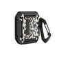 Two-Tone Printed Earphone Case with Switch Lock & Carabiner, For AirPods 1/2, For AirPods Pro, For AirPods 3