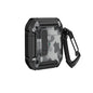 Two-Tone Printed Earphone Case with Switch Lock & Carabiner, For AirPods 1/2, For AirPods Pro, For AirPods 3