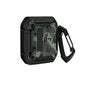 Two-Tone Printed Earphone Case with Switch Lock & Carabiner, For AirPods 1/2, For AirPods Pro, For AirPods 3