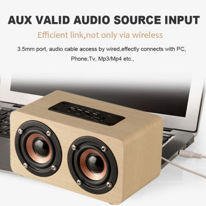W5 High-end Wooden Wireless Bluetooth Speaker, W5+