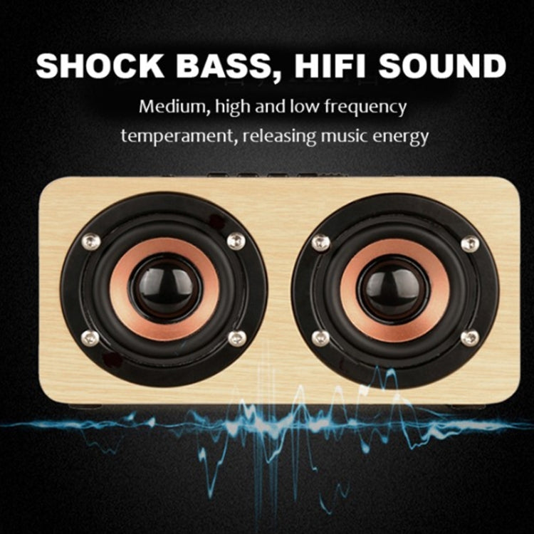 W5 High-end Wooden Wireless Bluetooth Speaker, W5+