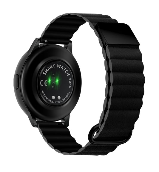 Magnetic Buckle Leather Watch Band