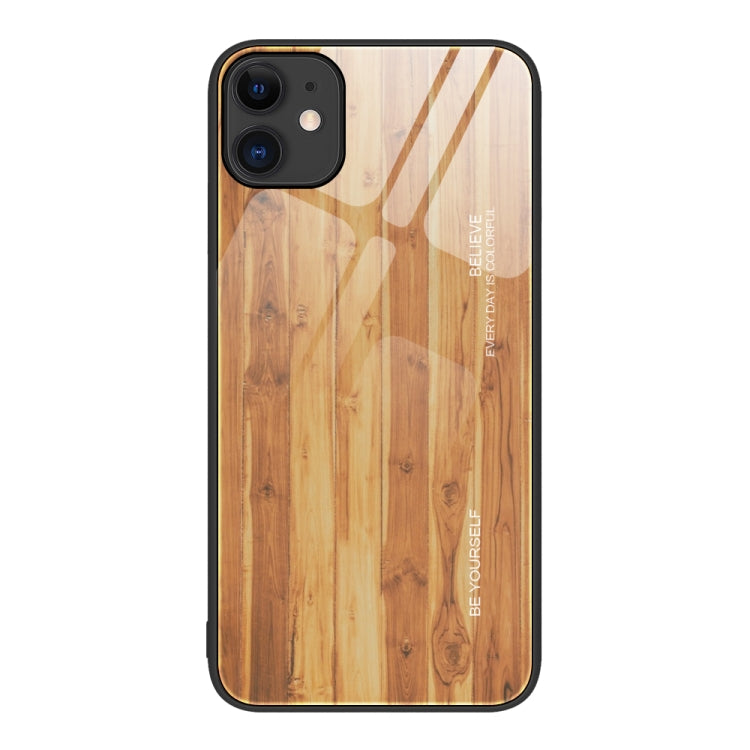 Wood Grain Glass Protective Case, For iPhone 7 Plus, For iPhone 11, For iPhone 14 Plus, For iPhone 14 Pro, For iPhone 14