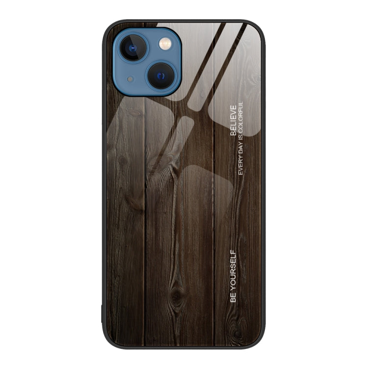 Wood Grain Glass Protective Case, For iPhone 7 Plus, For iPhone 11, For iPhone 14 Plus, For iPhone 14 Pro, For iPhone 14