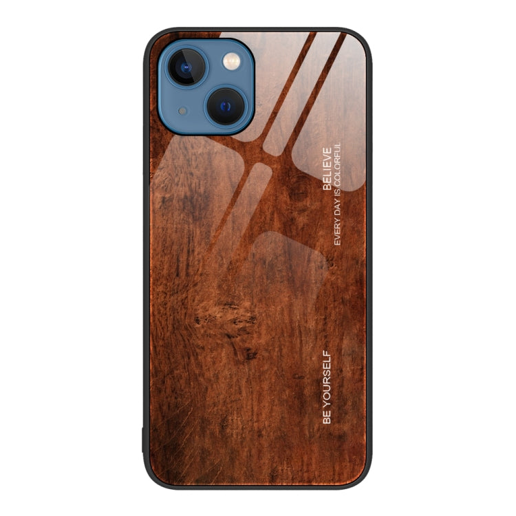 Wood Grain Glass Protective Case, For iPhone 7 Plus, For iPhone 11, For iPhone 14 Plus, For iPhone 14 Pro, For iPhone 14
