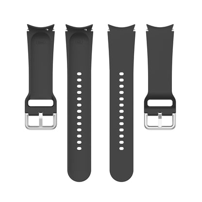 Official Silicone Silver Round Buckle Watch Band