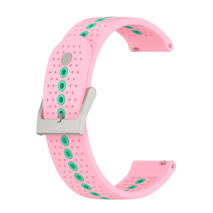 20mm Colorful Hole Silicone Watch Band