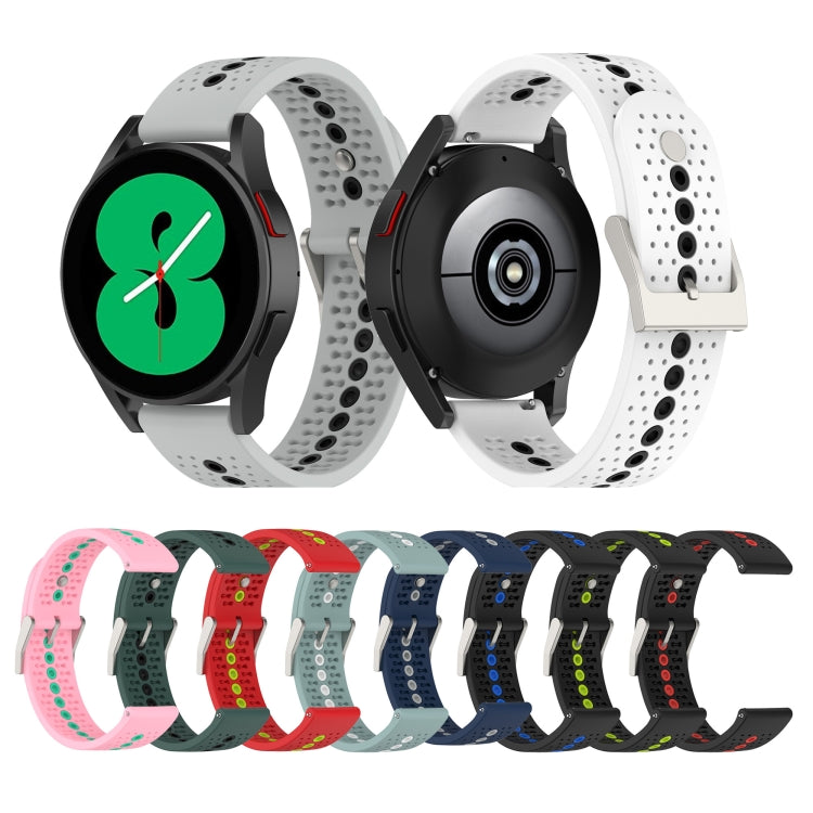 20mm Colorful Hole Silicone Watch Band