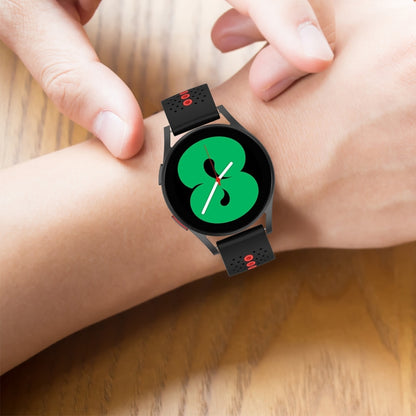 20mm Colorful Hole Silicone Watch Band