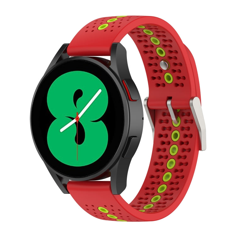 20mm Colorful Hole Silicone Watch Band