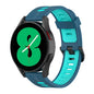 20mm Two-color Stripe Silicone Watch Band