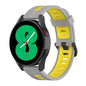 20mm Two-color Stripe Silicone Watch Band