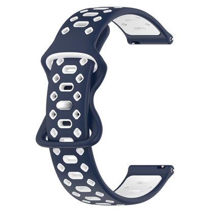 20mm Two-color Diamond Silicone Watch Band