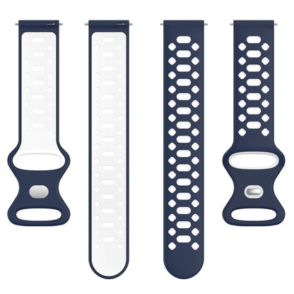 20mm Two-color Diamond Silicone Watch Band
