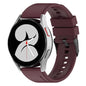 20mm Black Buckle Step Silicone Watch Band