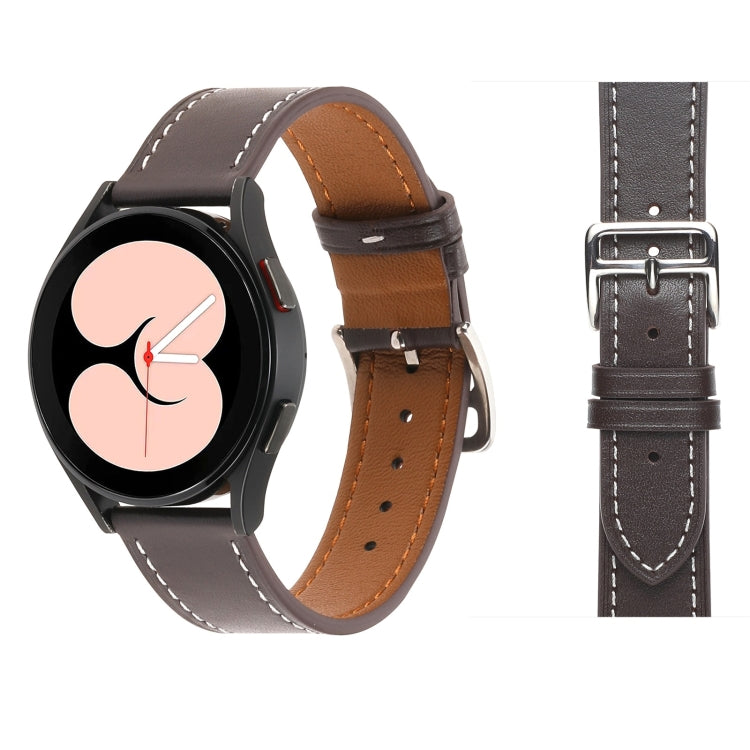 Plain Weave Leather Watch Band