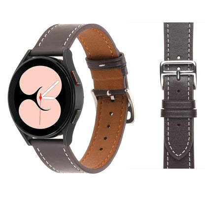Plain Weave Leather Watch Band