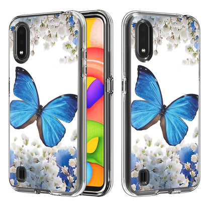2 In 1 PC + TPU Card Pattern Transparent Protective Case, For Galaxy A01, For Galaxy A21, For Galaxy S20, For Galaxy S20+