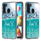 2 In 1 PC + TPU Card Pattern Transparent Protective Case, For Galaxy A01, For Galaxy A21, For Galaxy S20, For Galaxy S20+