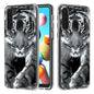 2 In 1 PC + TPU Card Pattern Transparent Protective Case, For Galaxy A01, For Galaxy A21, For Galaxy S20, For Galaxy S20+