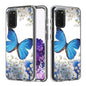 2 In 1 PC + TPU Card Pattern Transparent Protective Case, For Galaxy A01, For Galaxy A21, For Galaxy S20, For Galaxy S20+
