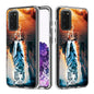 2 In 1 PC + TPU Card Pattern Transparent Protective Case, For Galaxy A01, For Galaxy A21, For Galaxy S20, For Galaxy S20+