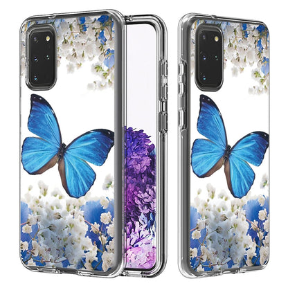 2 In 1 PC + TPU Card Pattern Transparent Protective Case, For Galaxy A01, For Galaxy A21, For Galaxy S20, For Galaxy S20+