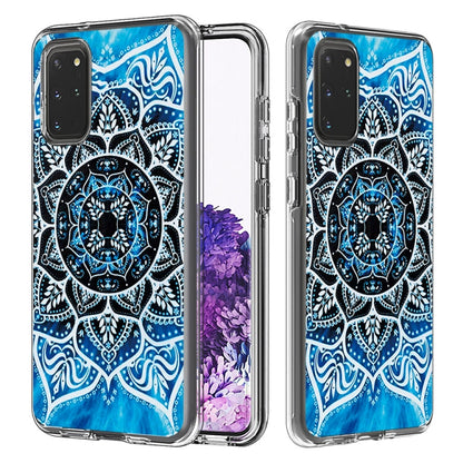 2 In 1 PC + TPU Card Pattern Transparent Protective Case, For Galaxy A01, For Galaxy A21, For Galaxy S20, For Galaxy S20+