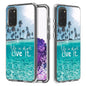 2 In 1 PC + TPU Card Pattern Transparent Protective Case, For Galaxy A01, For Galaxy A21, For Galaxy S20, For Galaxy S20+