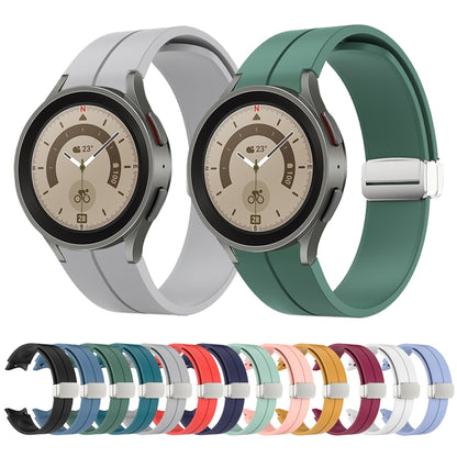 Folding Silver Buckle Silicone Watch Band