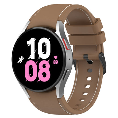 Leather Texture Silicone Watch Band