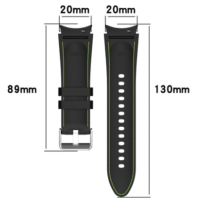Leather Texture Silicone Watch Band