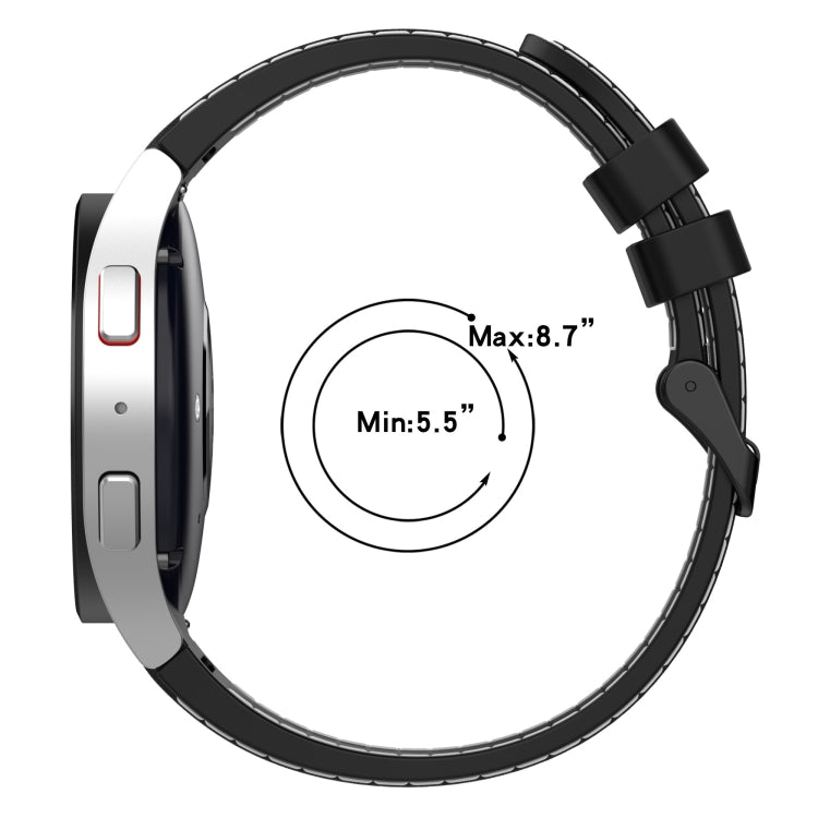 Leather Texture Silicone Watch Band