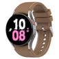 Universal Leather Texture Silicone Watch Band