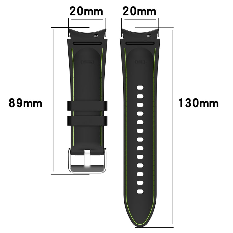 Universal Leather Texture Silicone Watch Band
