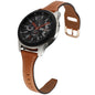 22mm Reverse Buckle Genuine Leather Watch Band